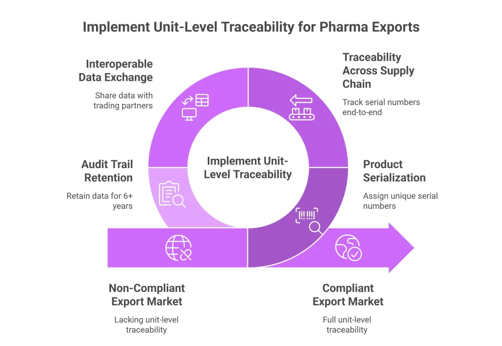 Implement Unit-Level Traceability for Pharma Exports